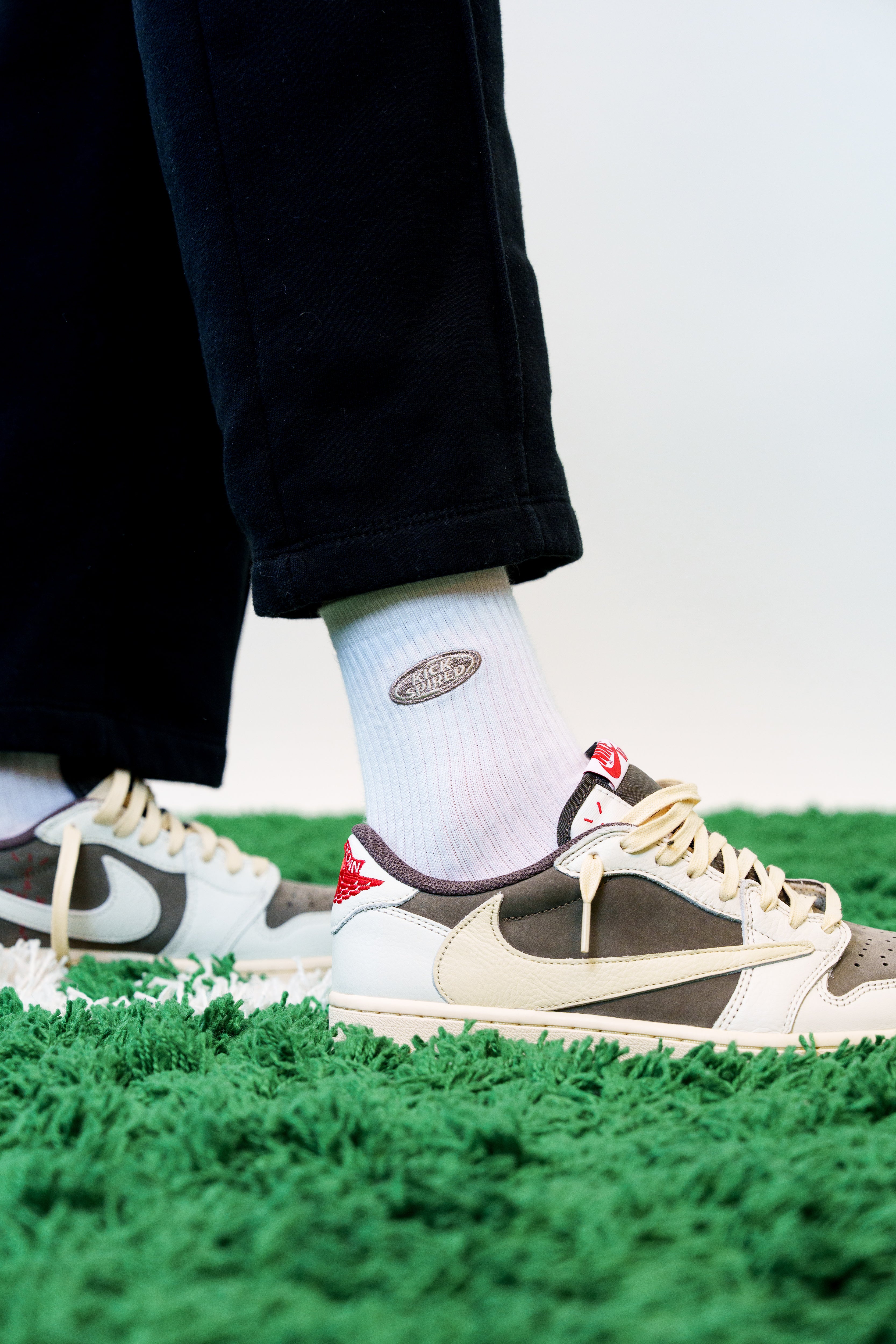 SOCKS WHITE/LIGHT BROWN/CREME Kickspired