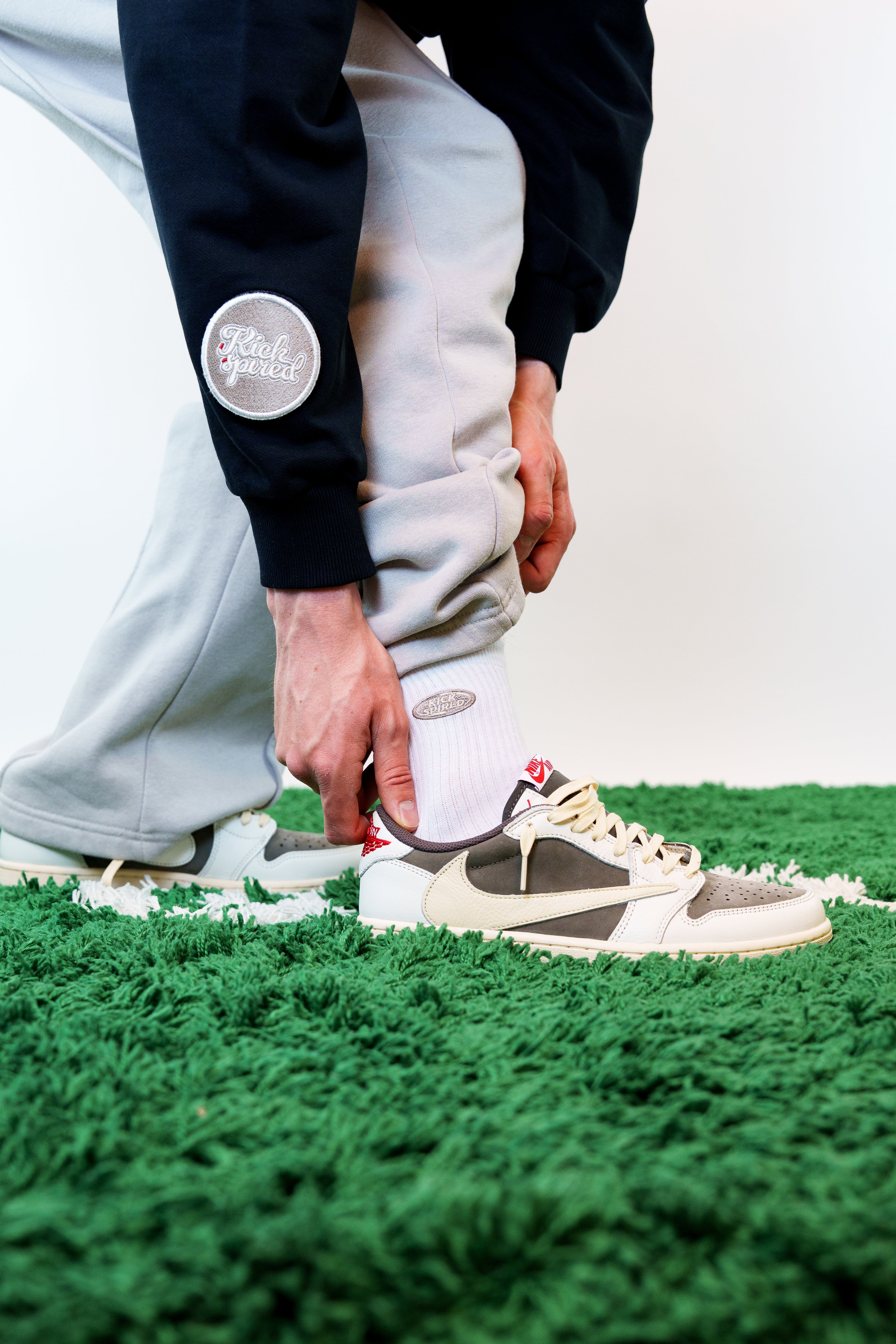 SOCKS WHITE/LIGHT BROWN/CREME Kickspired