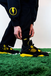 SOCKS BLACK/YELLOW Kickspired
